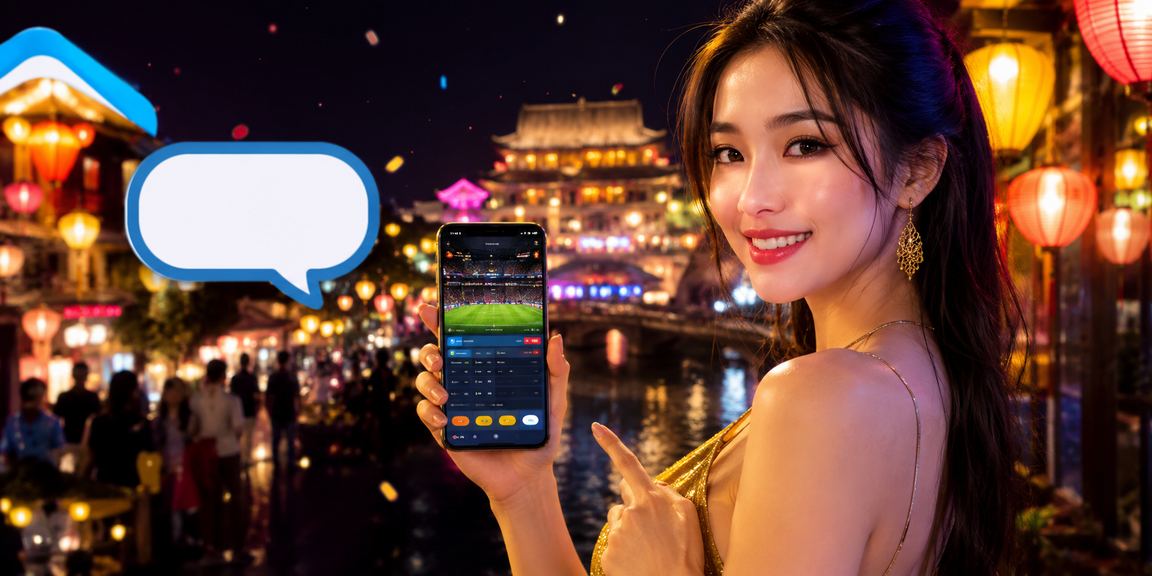 Người dùng trải nghiệm ứng dụng cá cược di động tại chợ đêm Huế