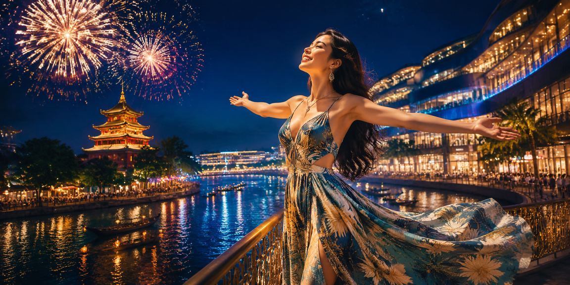 Lễ hội Huế rực rỡ với không khí vui tươi gợi cảm giác ưu đãi đặc biệt dành cho thành viên VIP